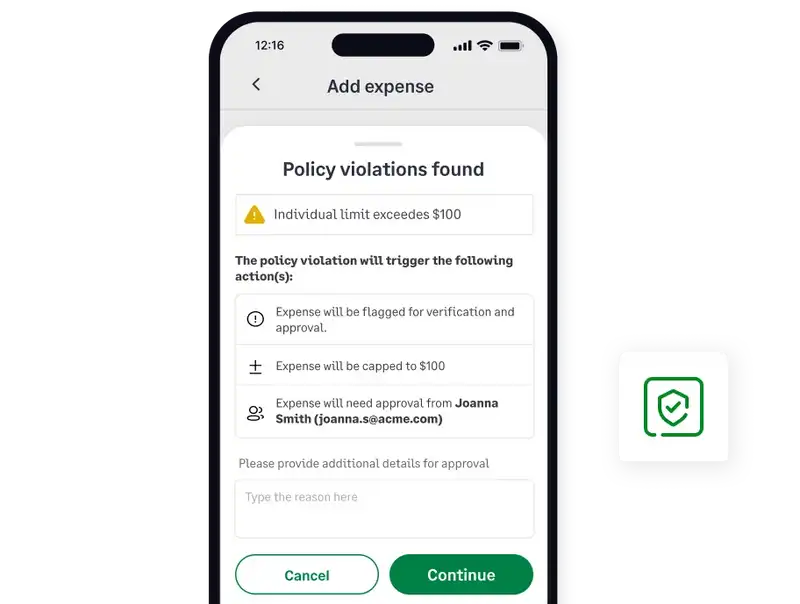 Sage Expense Management's features ensure you stay compliant, always!