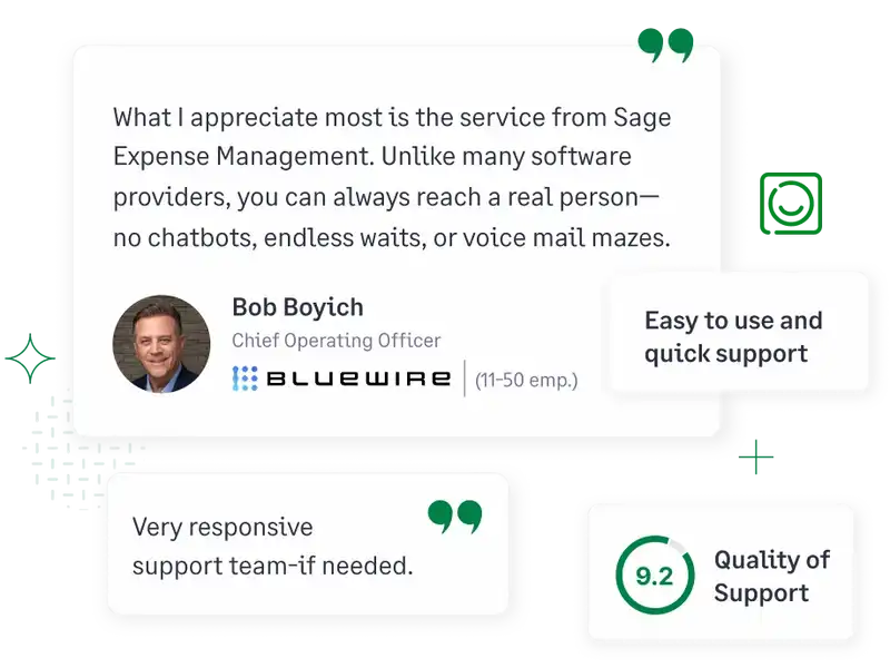 Sage Expense Management customer support and reviews