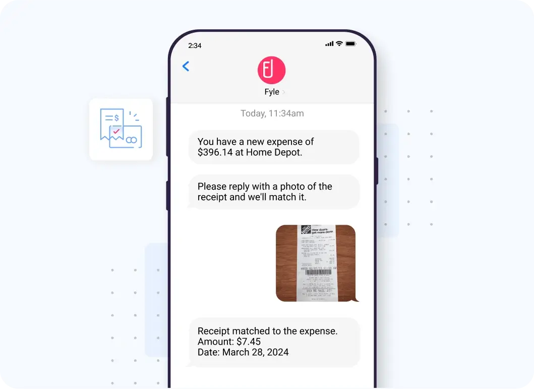 Fyle can track receipts from everyday apps