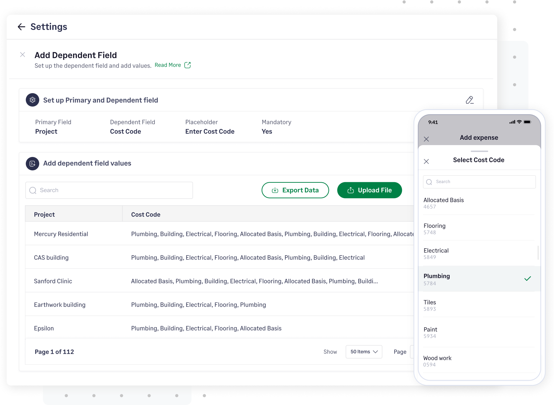 Track custom fields like cost codes and types in Fyle