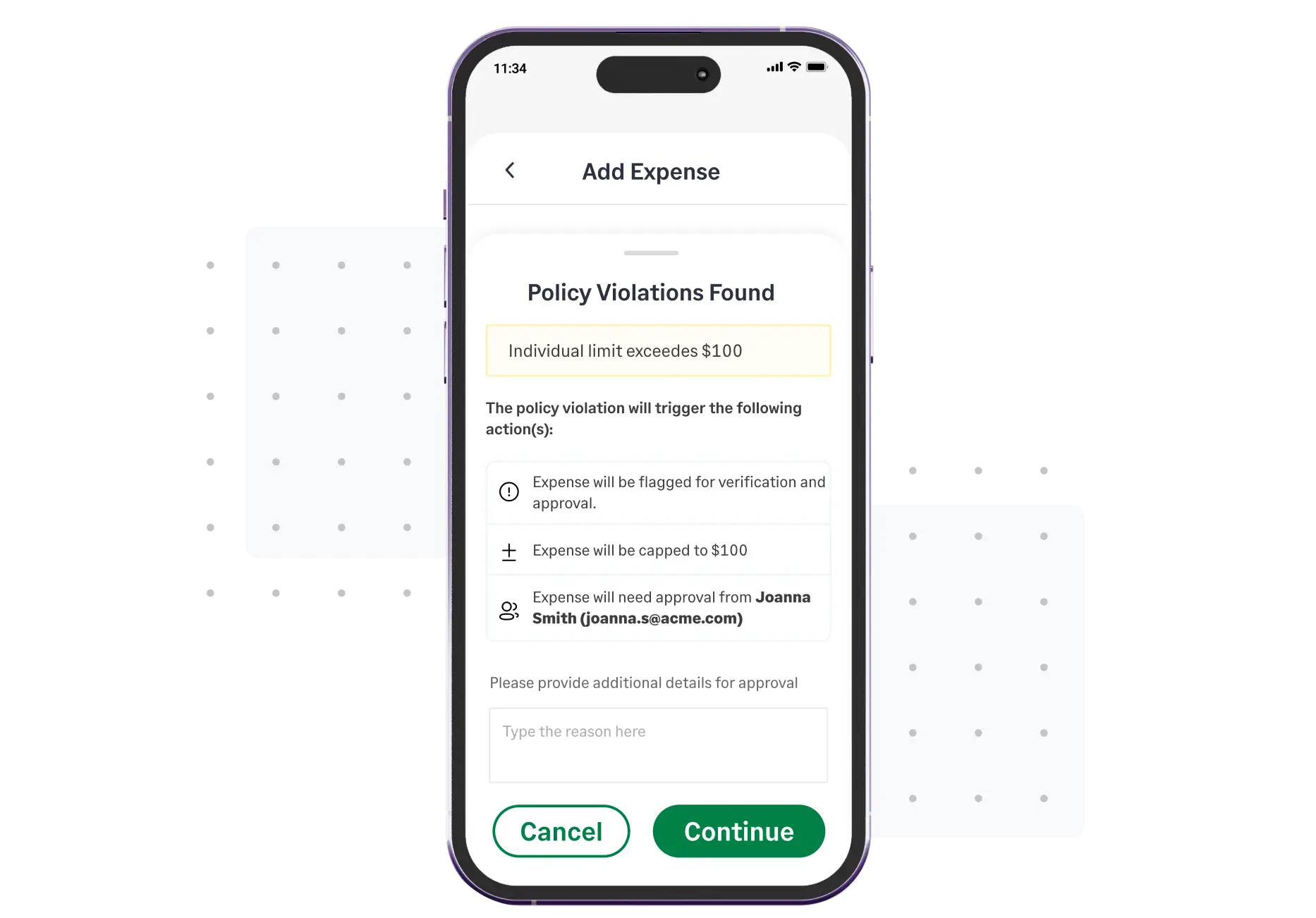 Ensure expense claims are compliant with Fyle's expense reimbursement software