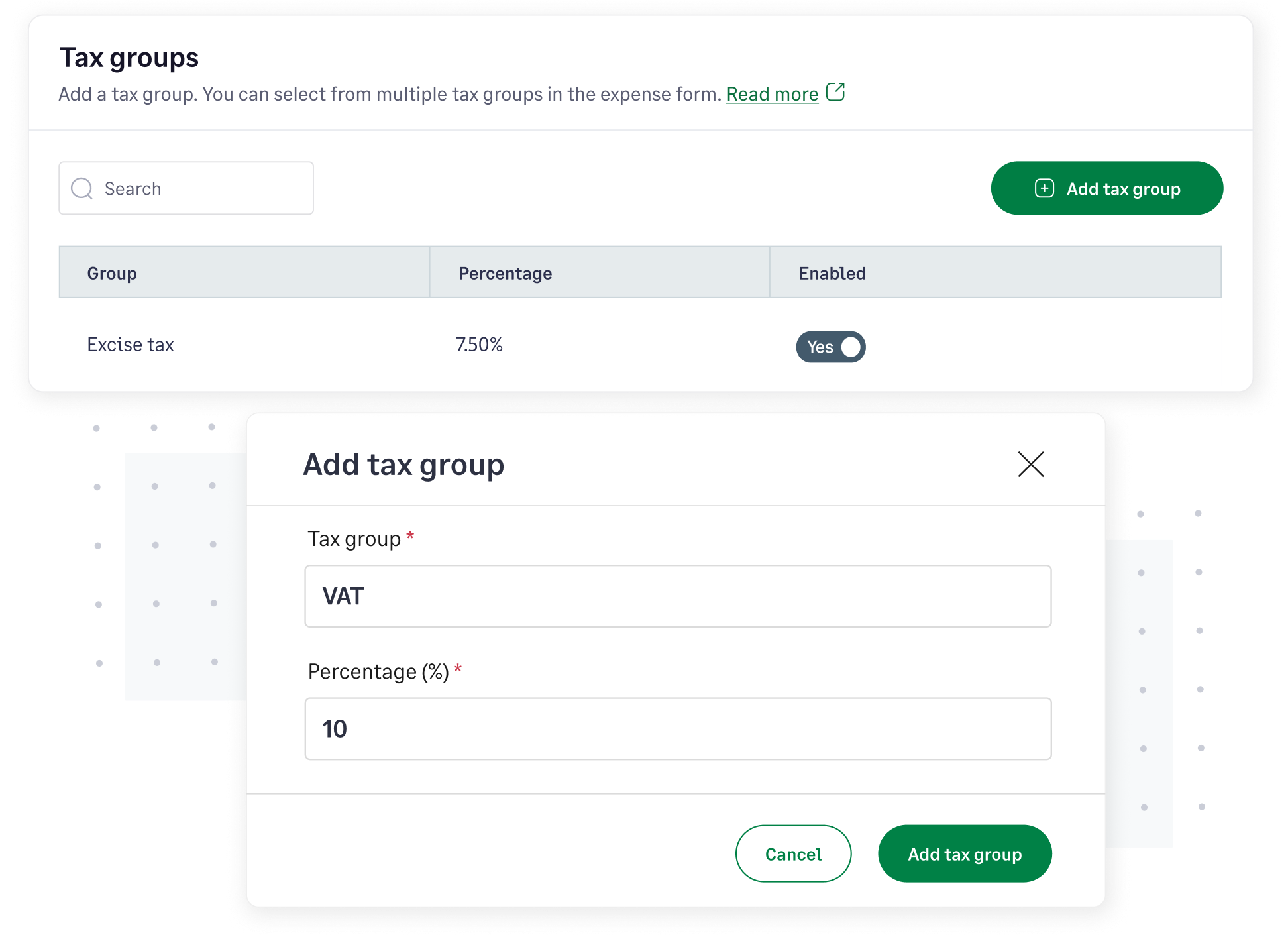 Tax groups