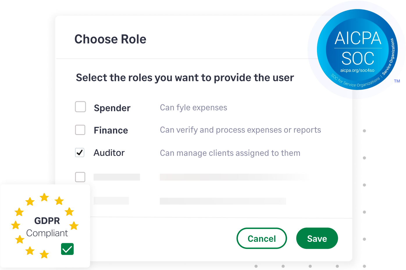 Fyle ensures your financial data is stored and secured safely always