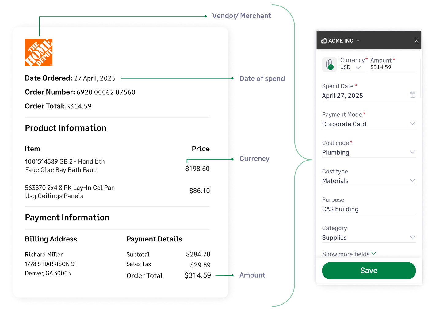 Easy card spend reconciliation with the best expense management software