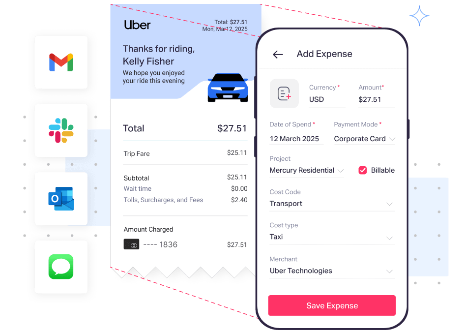 Manage receipts from everyday apps with Fyle's software for expense management