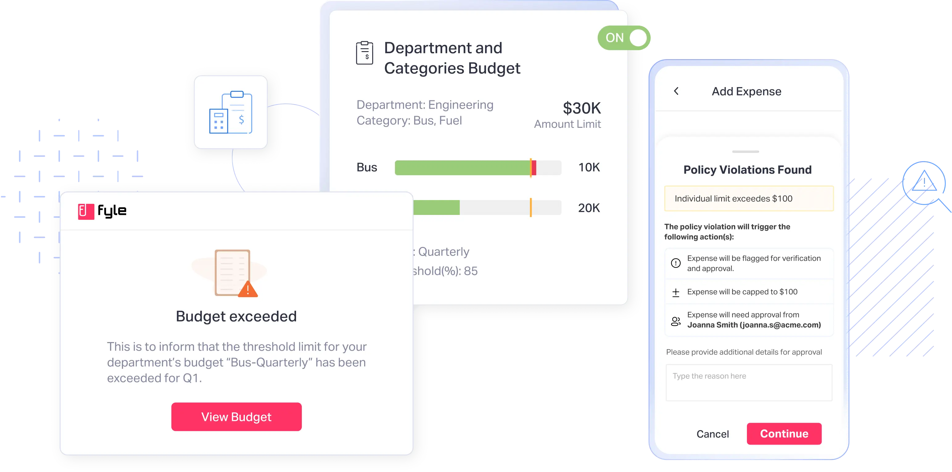 Track and manage real-time budgets with Fyle