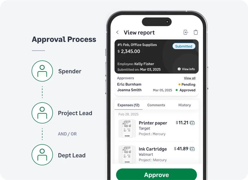 Approve employee expenses on the go with Sage Expense Management