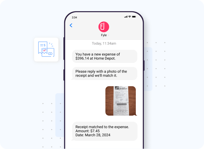 Track and reconcile receipts to credit card expenses via Fyle's real time feeds