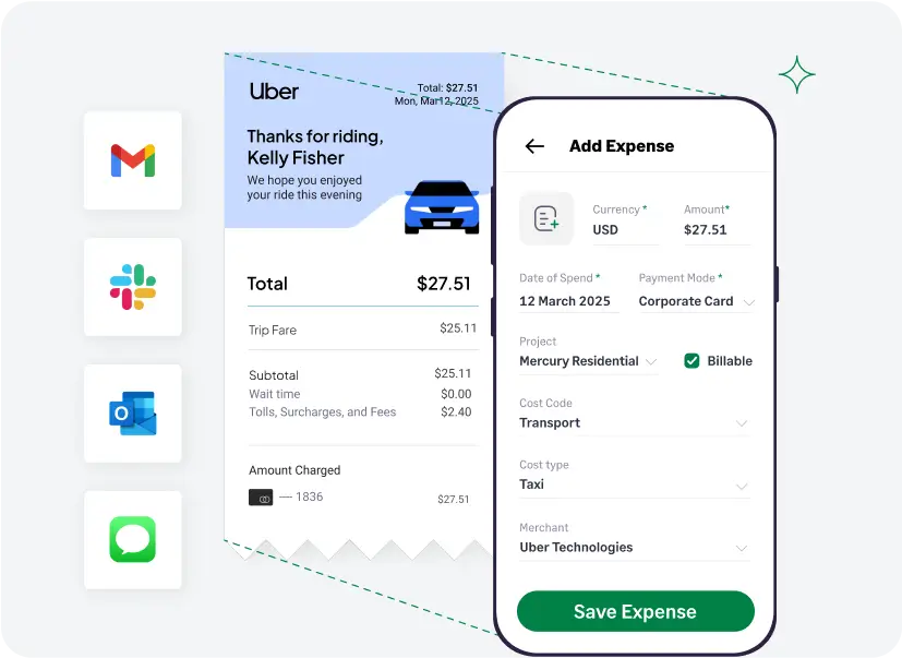 Track receipts and sync details to the QuickBooks Desktop integration easily