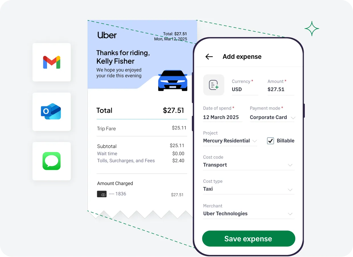 Collect receipts in multiple ways using Sage Expense Management