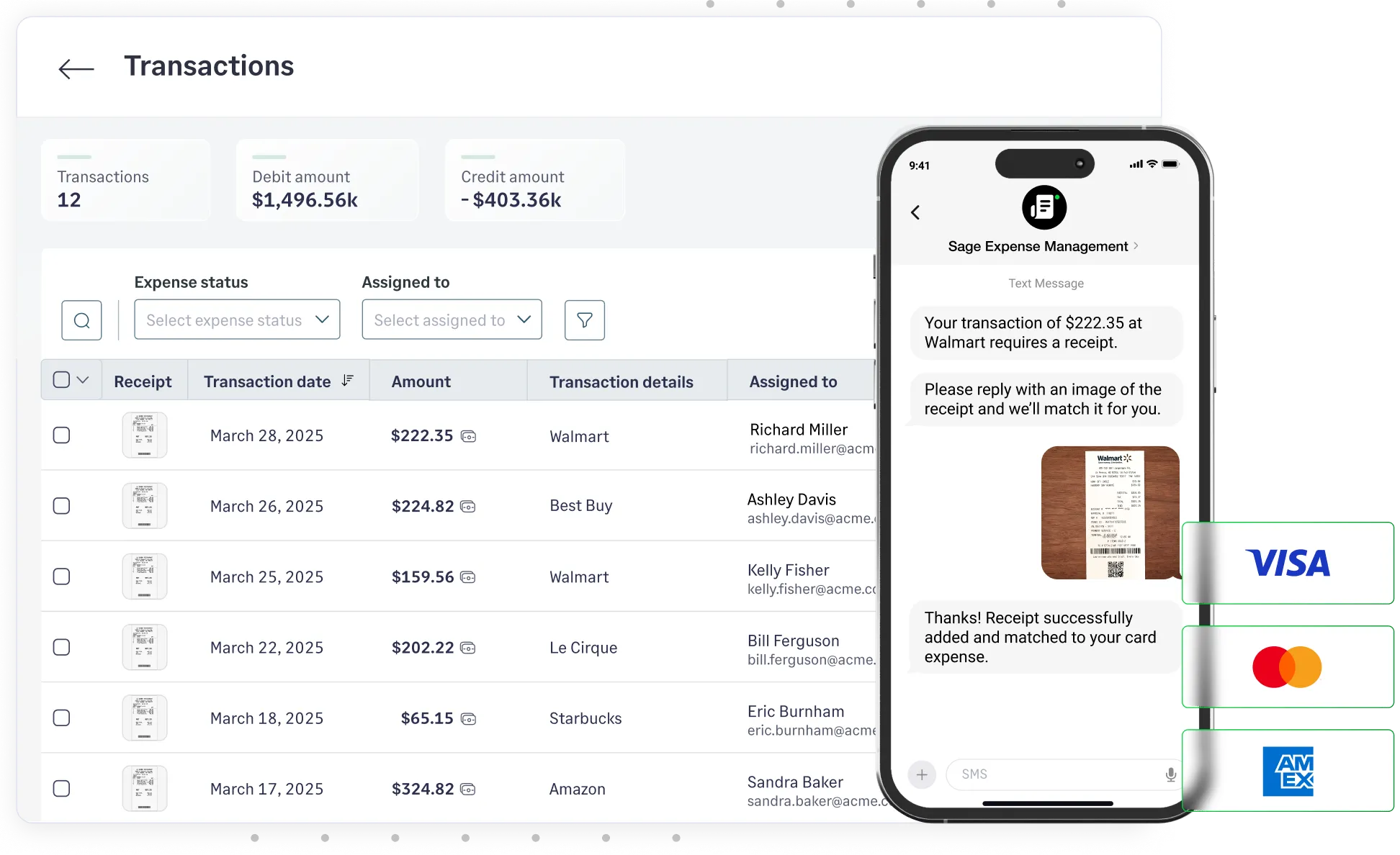 Automate expense creation and credit card reconciliations with Sage Expense Management