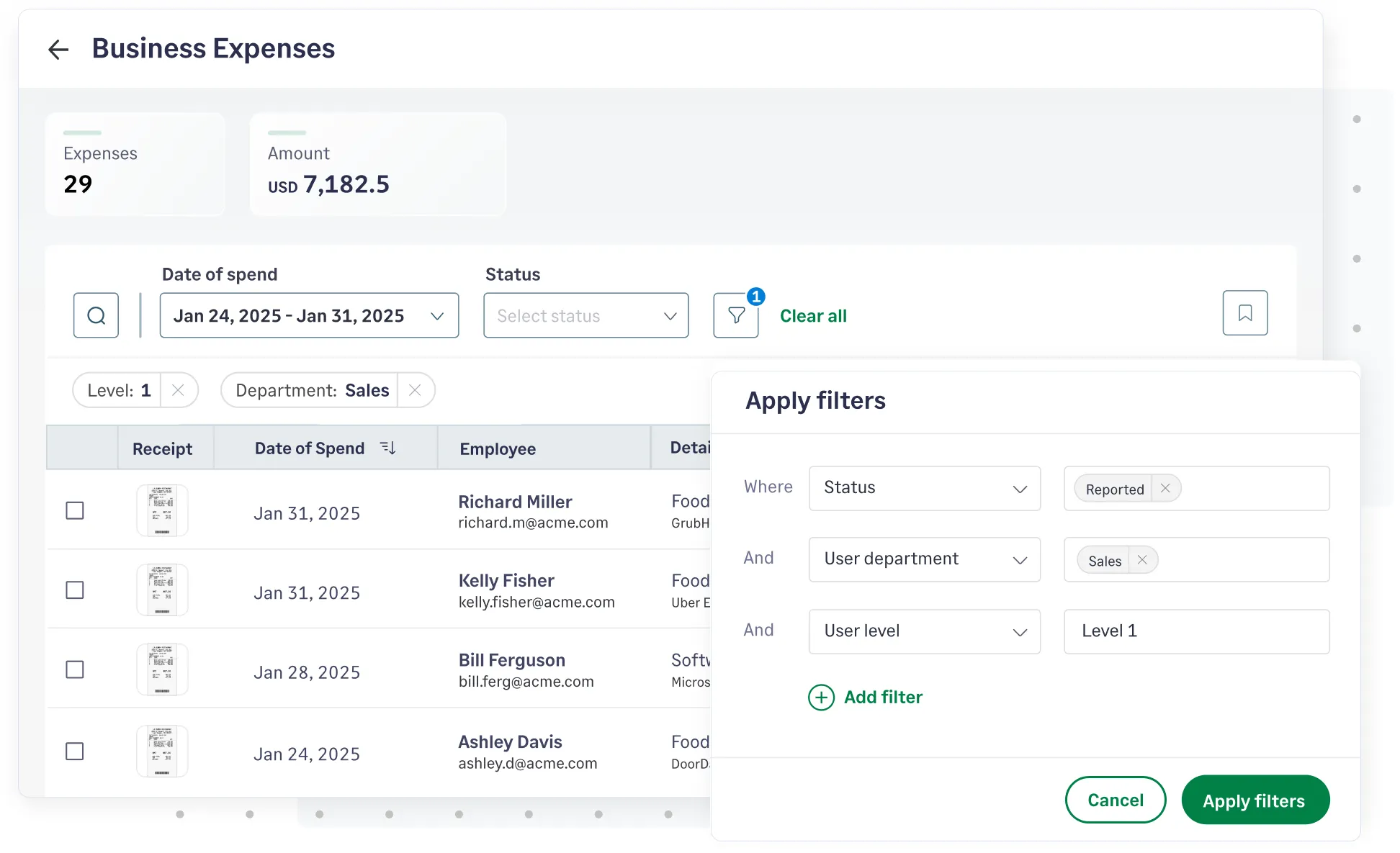 Manage billable expenses for clients from Sage Expense Management