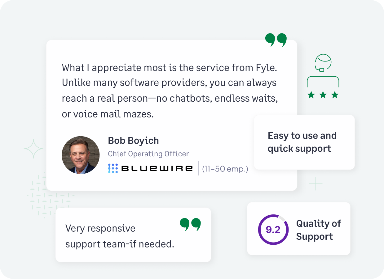 Fyle provides top class customer support