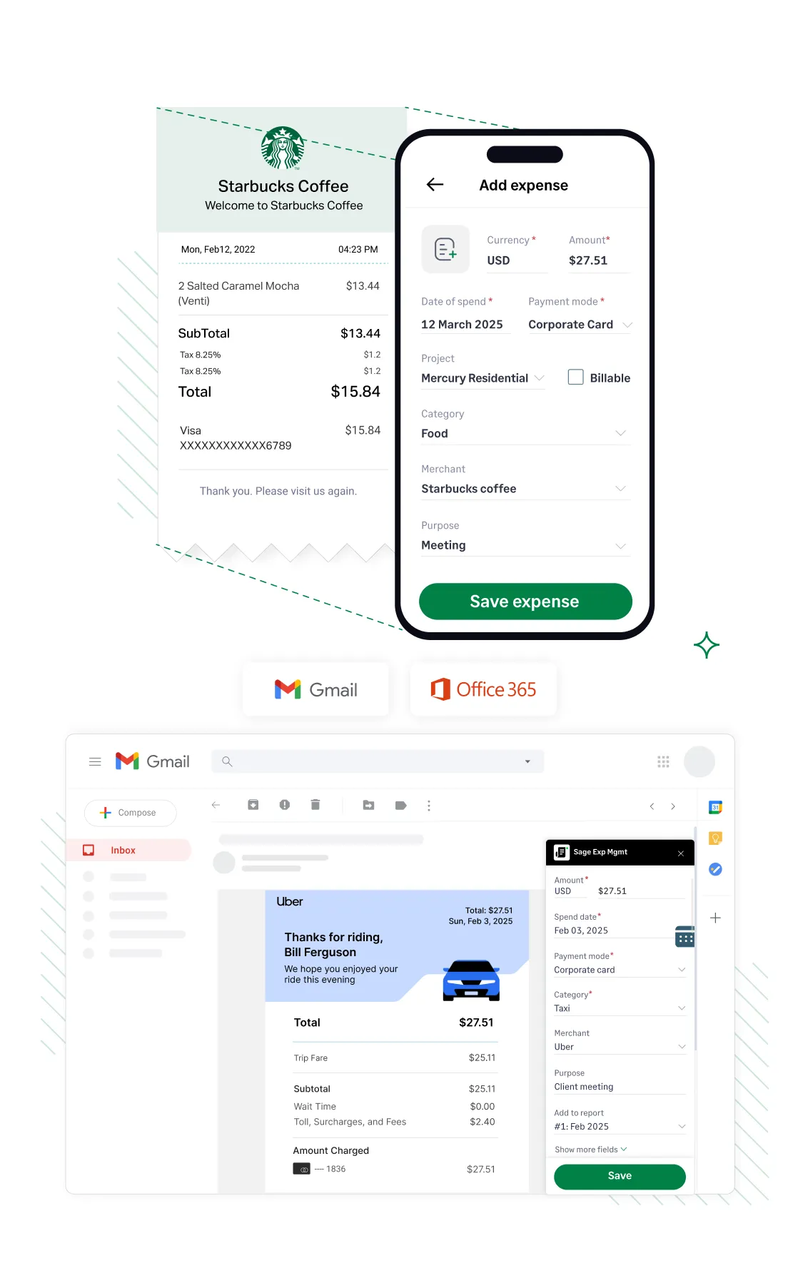 Import your non-profit expense details from Sage Expense Management to your accounting software