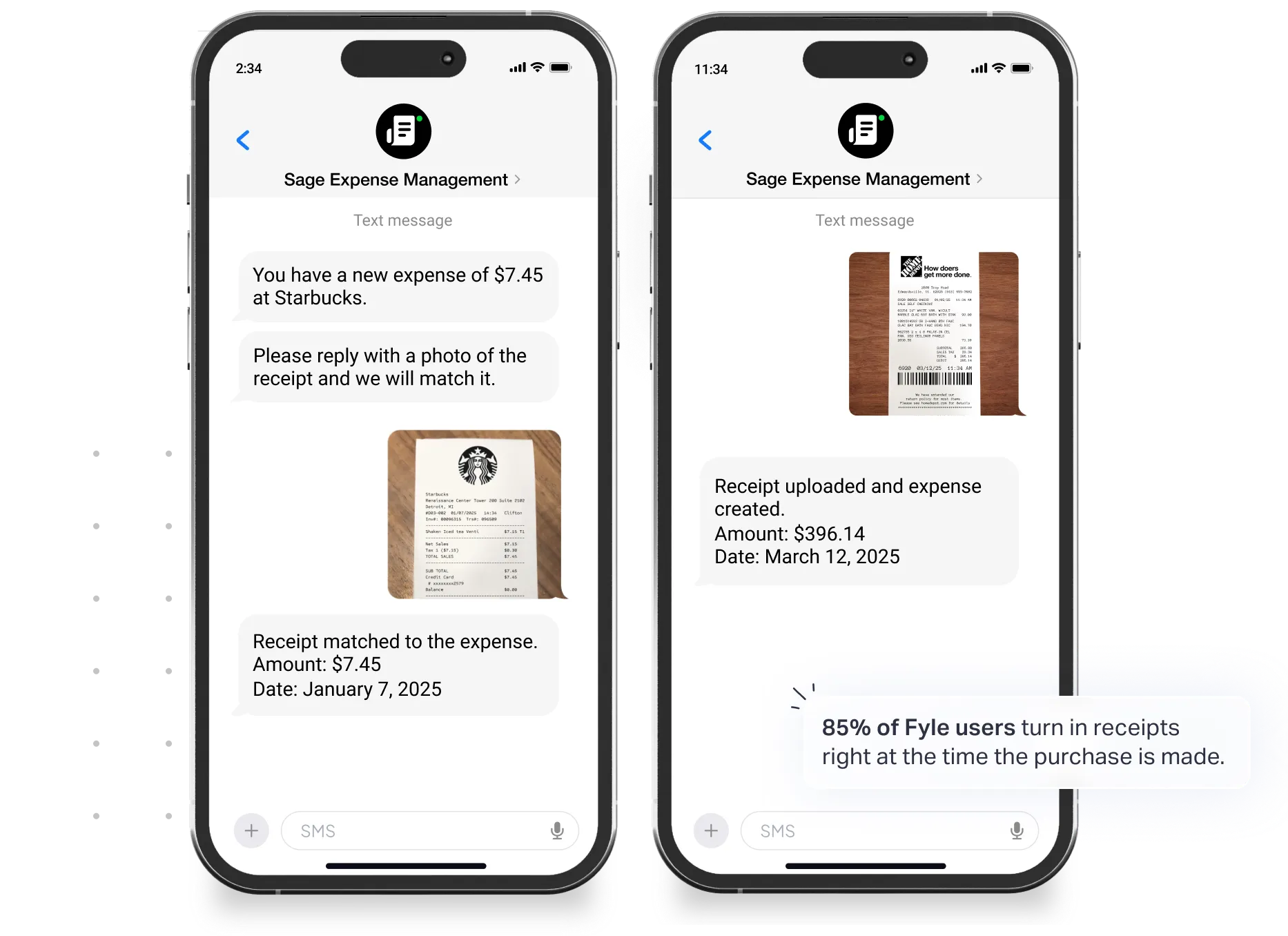 Track your receipts using different apps with Sage Expense Management